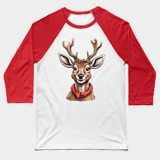 Goofy christmas deer Baseball T-Shirt